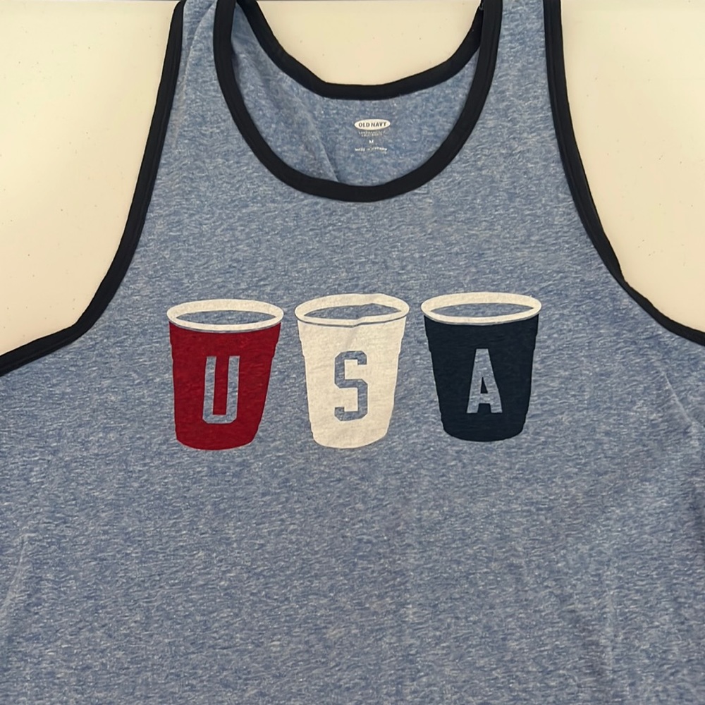 USA flip cup tank top